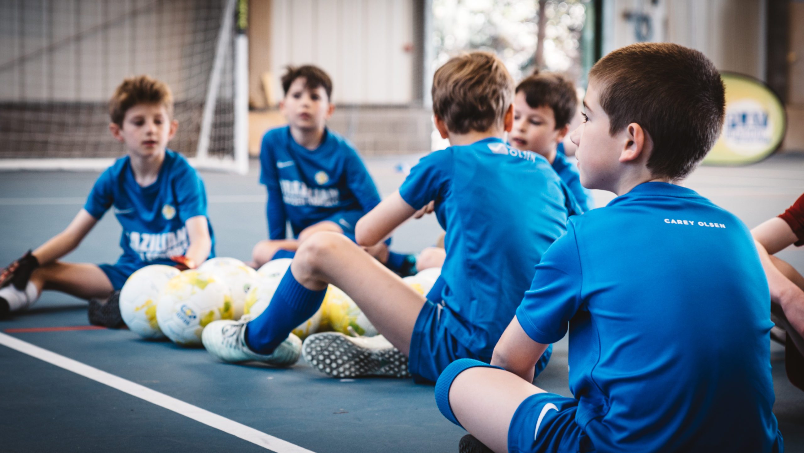 BSS players in sports hall