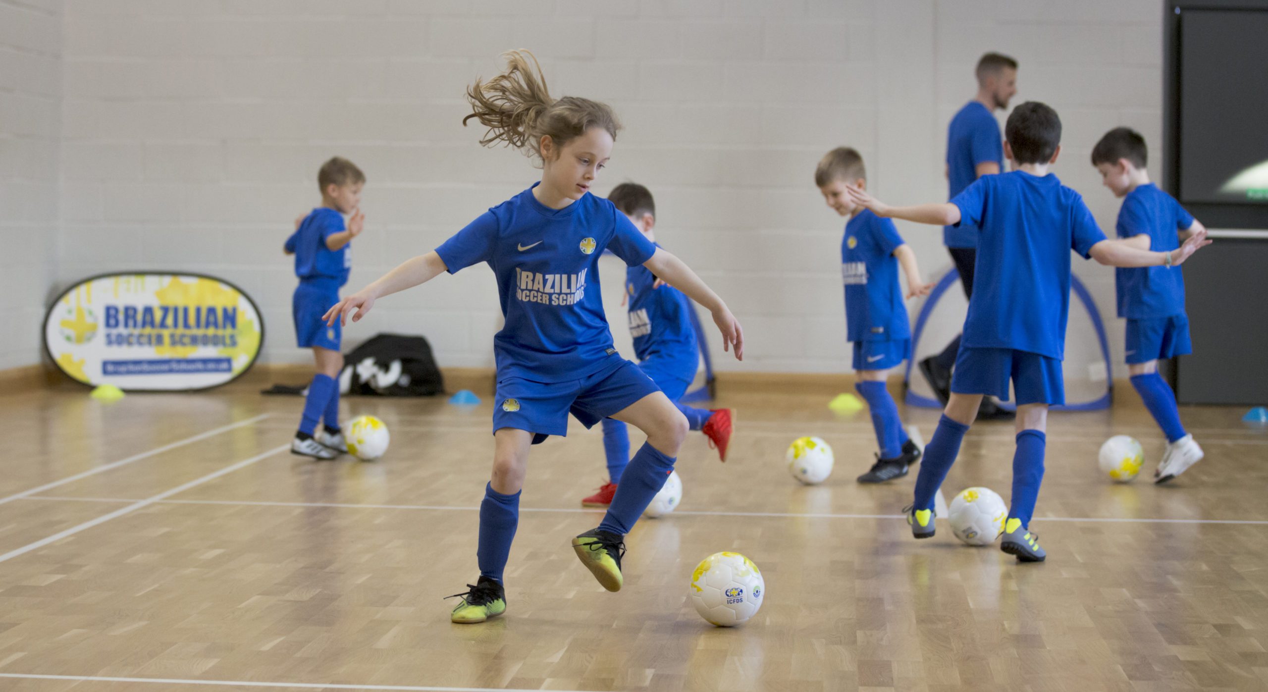 Girl training at Brazilian Soccer Schools in Milton Keynes